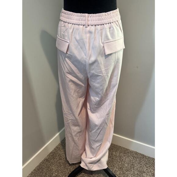 Haver & Blair Dress Pants Sz XL Pink Pull On Wide Leg Stretch Elastic Waist Prep - Picture 2 of 8